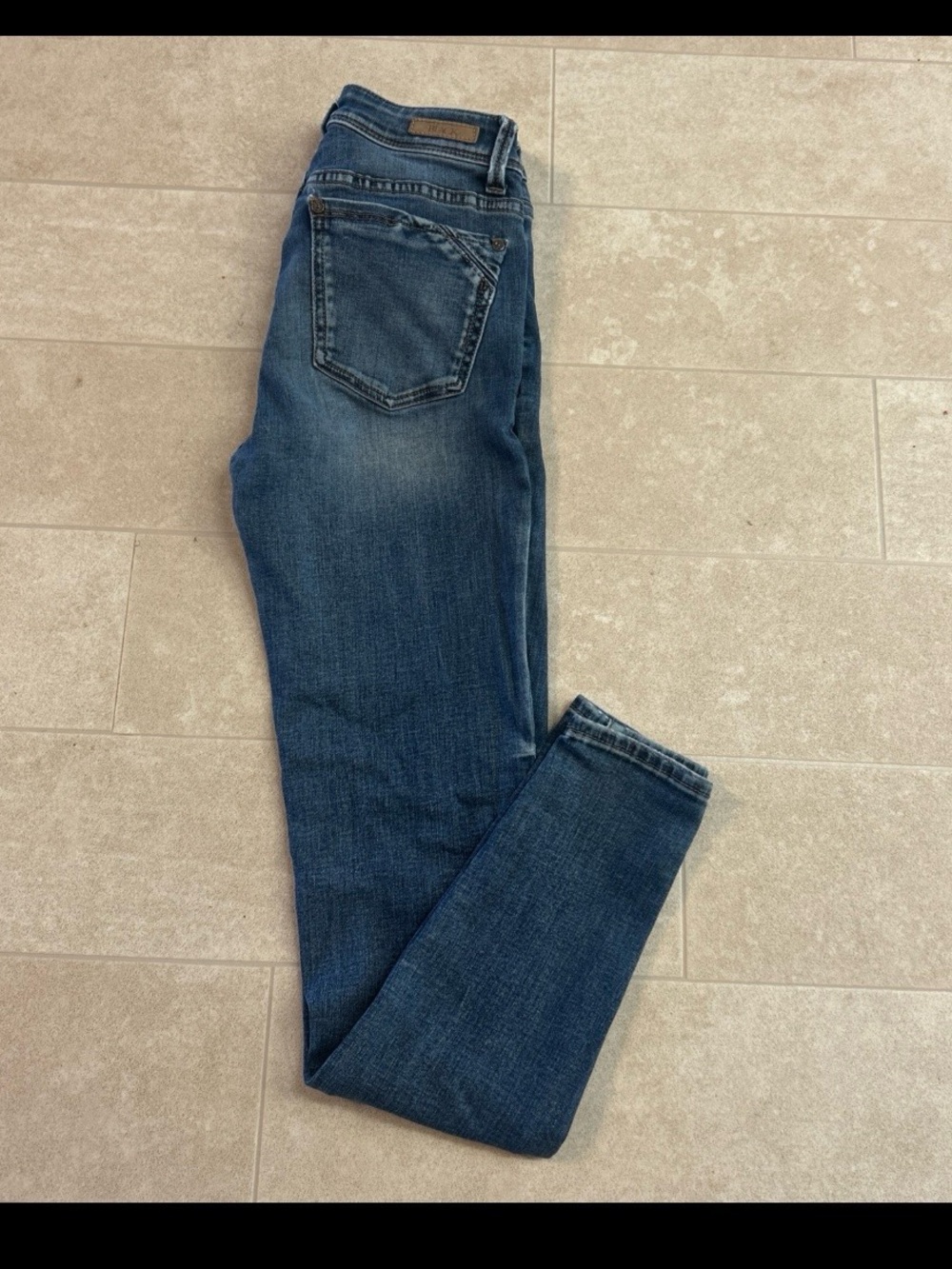 Buckle Black Womens Jeans High Rise Ankle Skinny Size 25 Blue Denim